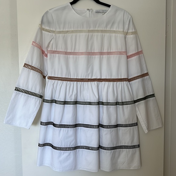 Shopbop ENGLISH FACTORY A-Line Striped Dress - Picture 3 of 4